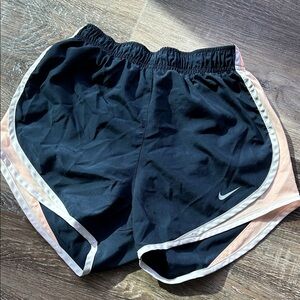 Nike Women's Navy and White, peach Athletic Shorts xs